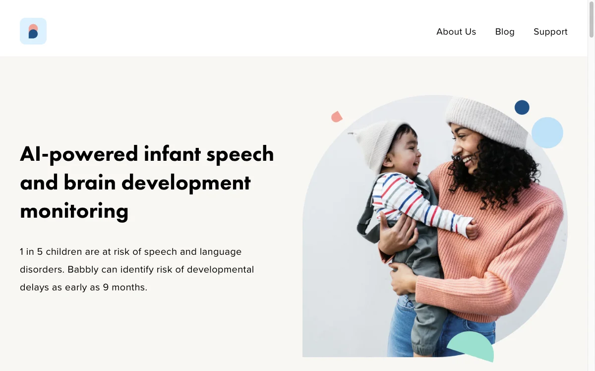 Babbly:監視嬰兒語言和大腦發育的AI工具