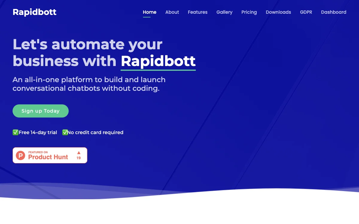 Rapidbott - Đồng hành tự động hóa doanh nghiệp với chatbot