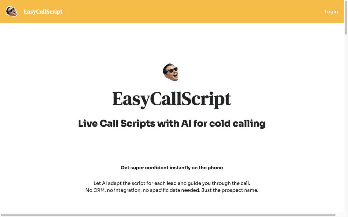 EasyCallScript - Tăng Tự Tin Trong Gọi Lạnh Với AI