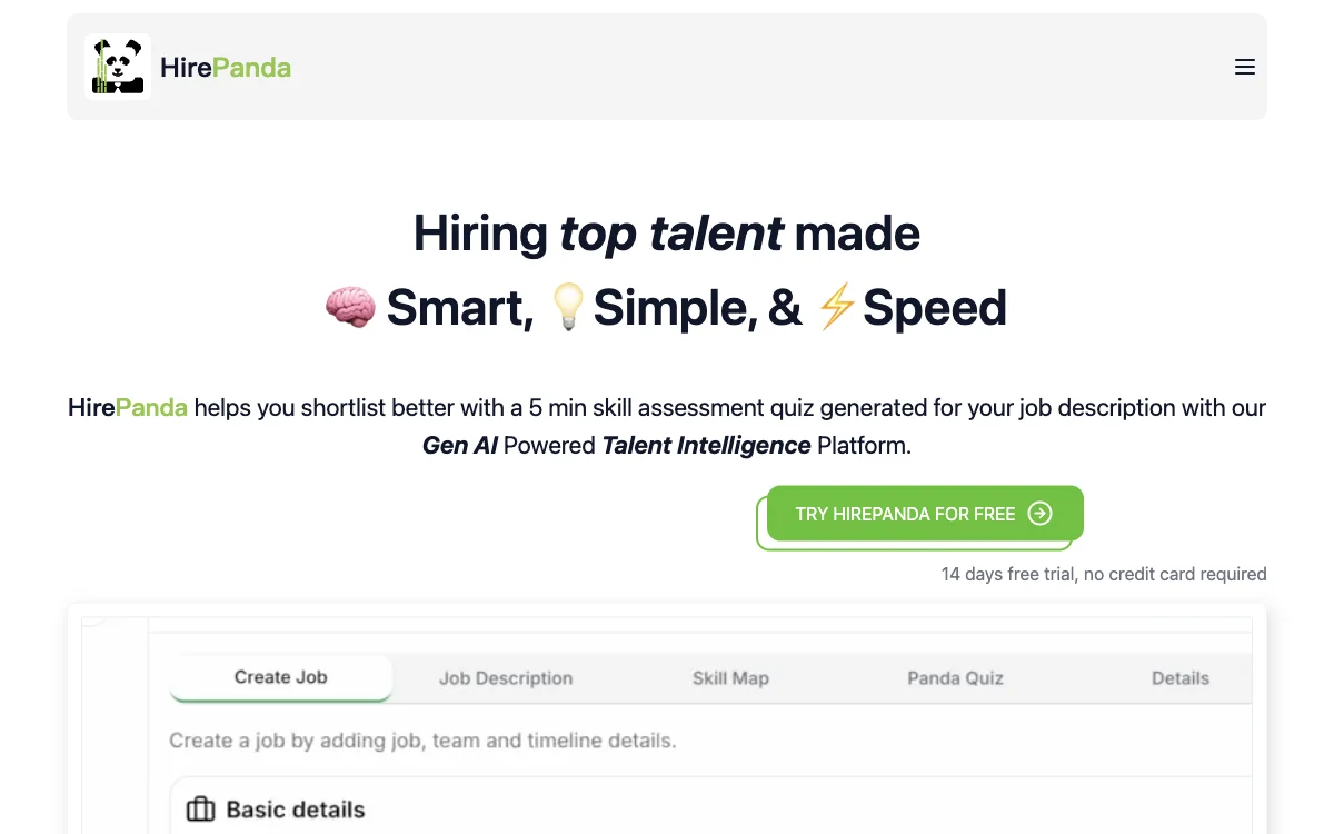 HirePanda - AI驱动的智能招聘平台