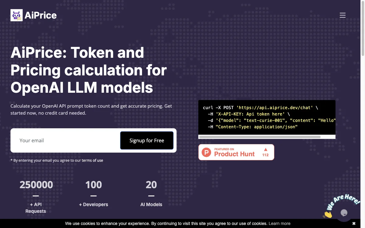 AiPrice - Nauwkeurige tokenprijzen voor OpenAI-modellen