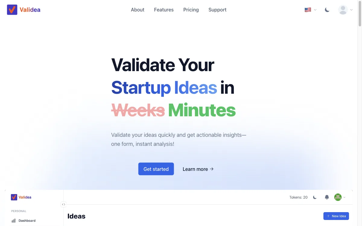 Validea：快速验证创业想法，获取可行见解