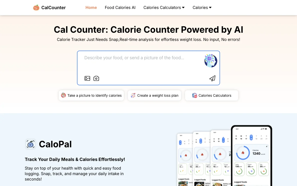 CalCounter: AI-Powered for Effortless Weight Loss