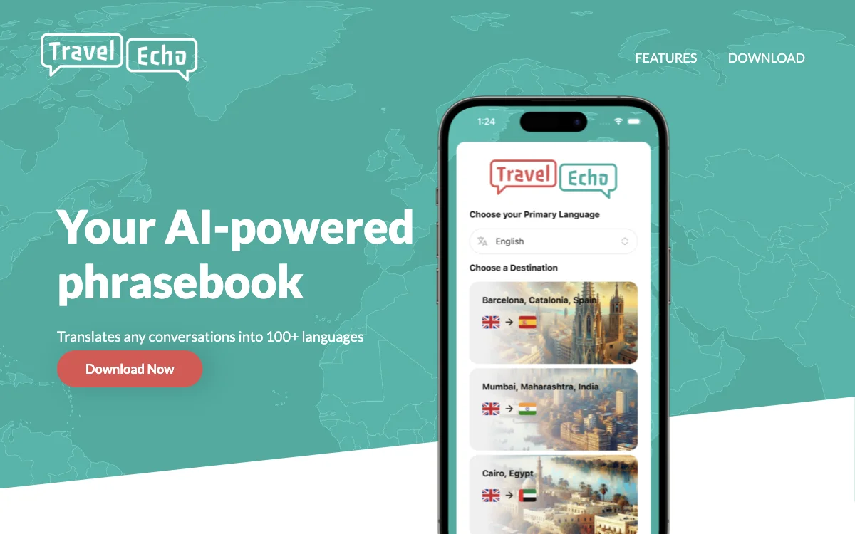 Travel Echo: Your AI-Powered Phrasebook for Effortless Travel Communication