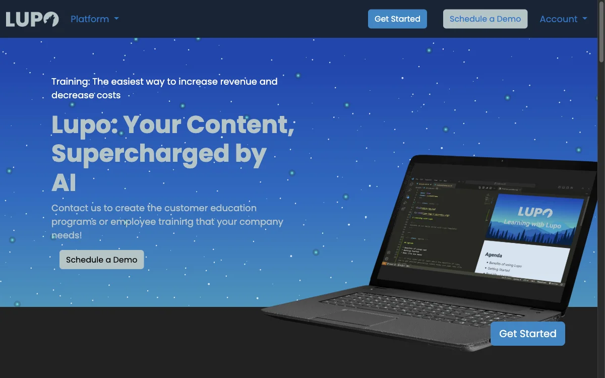 Lupo: Transform Text into Engaging Video Courses