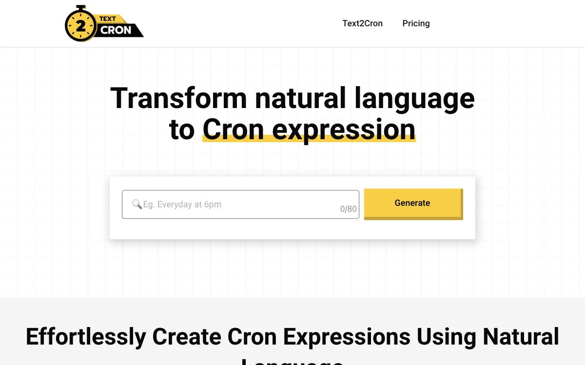 Text2Cron: Simplify Cron Expression Generation with AI