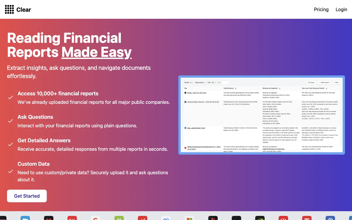 Clear - Công cụ AI giúp đọc và phân tích báo cáo tài chính dễ dàng