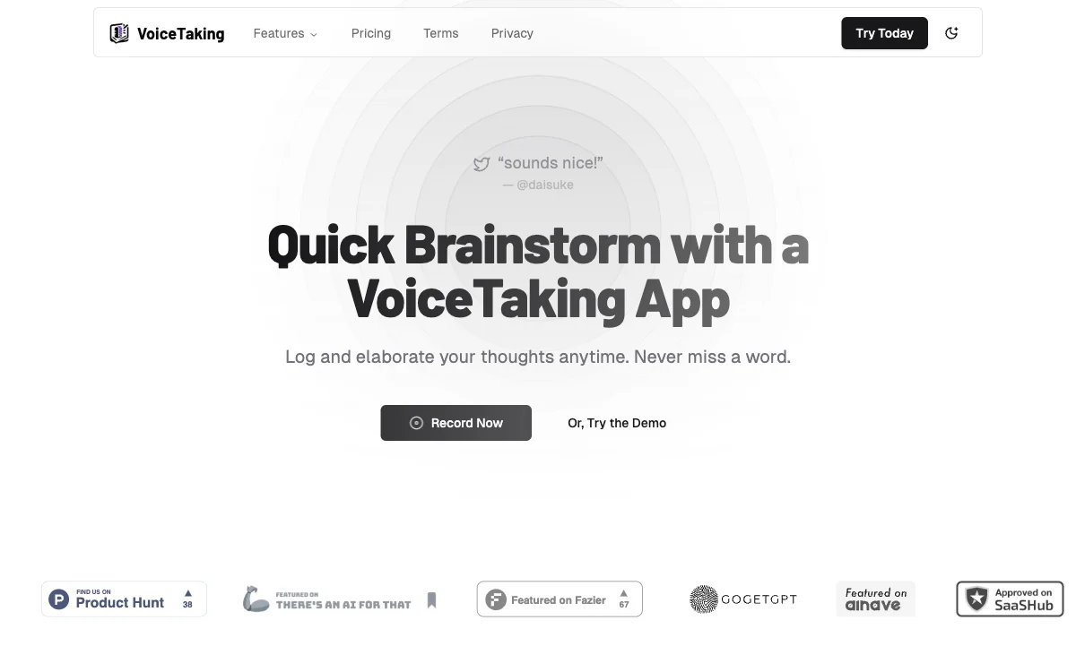 VoiceTaking: Quick Note-Taking with AI Analysis for Enhanced Productivity