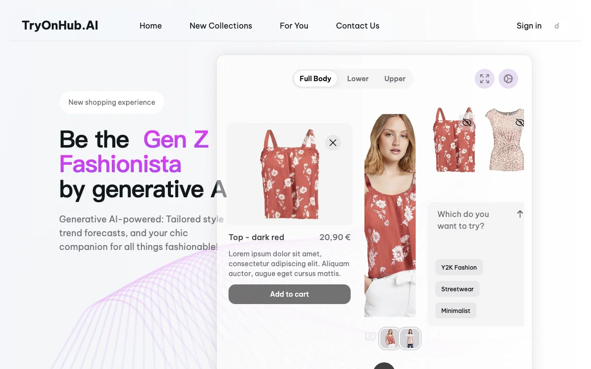 TryOnHub.AI: Your AI-Powered Fashion Shopping Companion