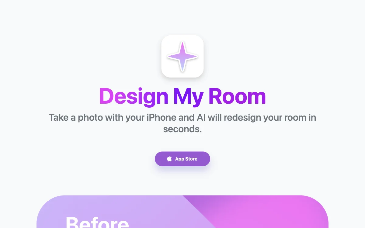 Design My Room - AI室内设计应用，快速重新设计您的房间