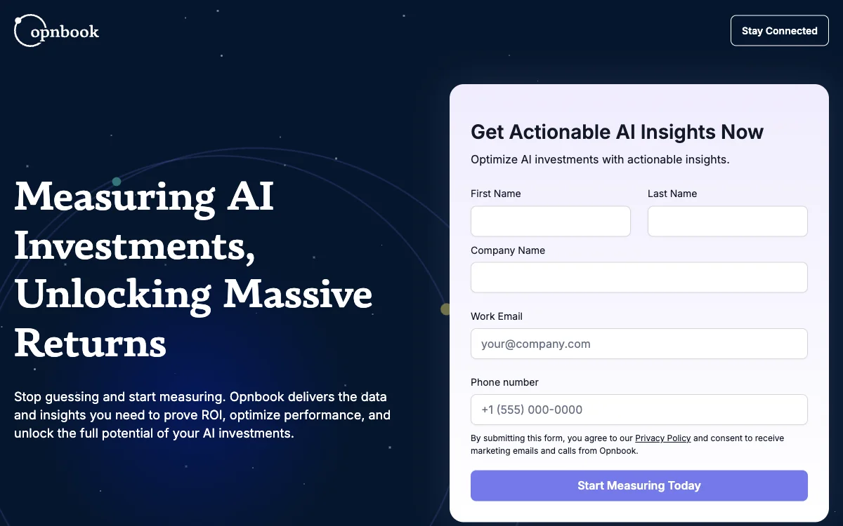 Opnbook: Measuring AI Investments for Massive Returns