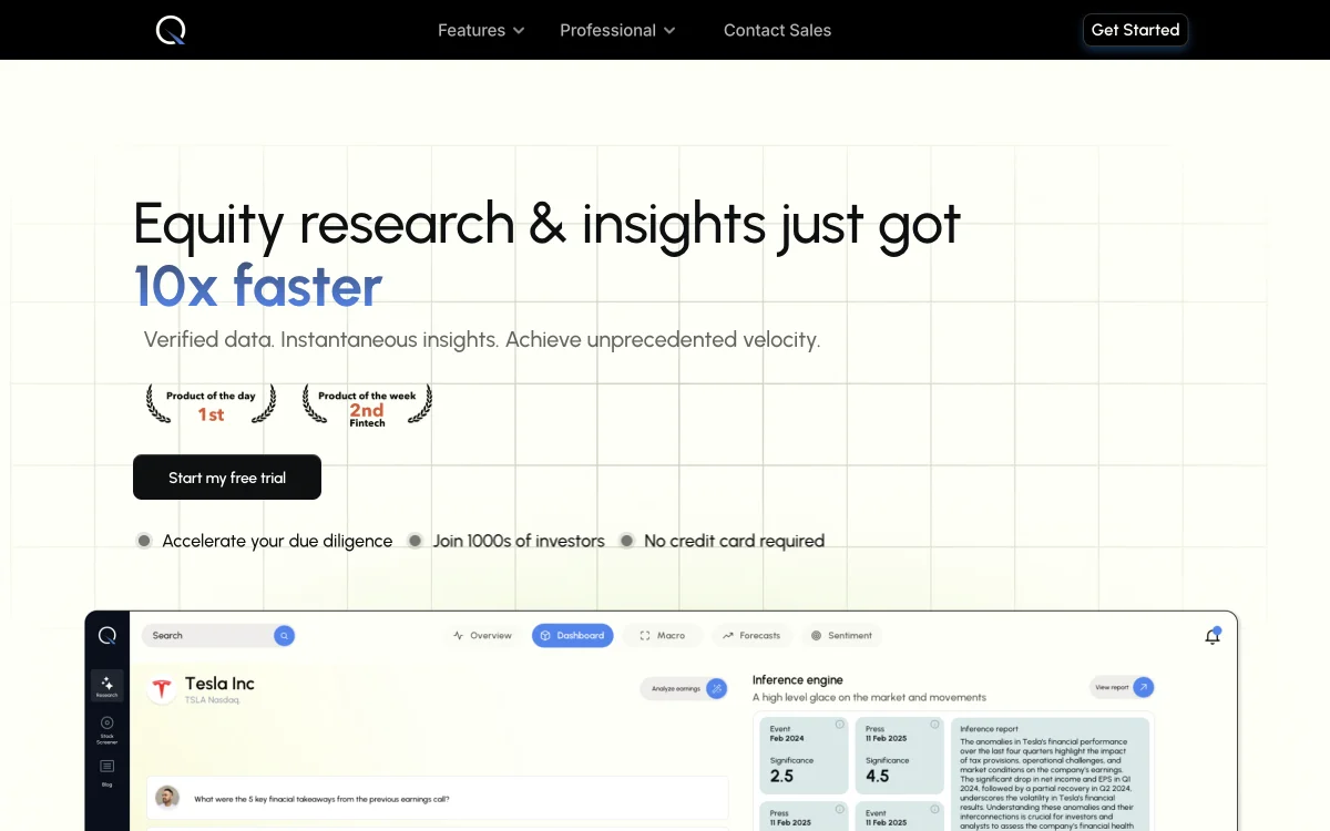 Quantera.ai：借助AI赋能投资者，加速股权研究与洞察