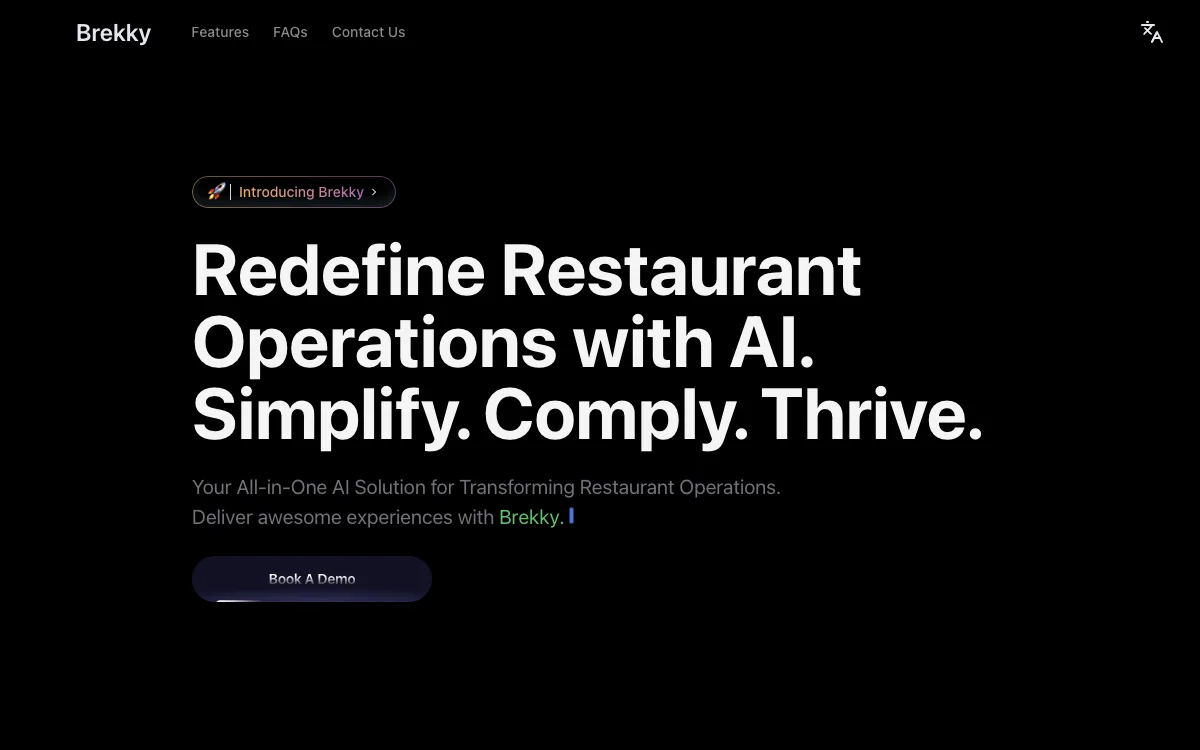 Brekky: Your AI-Powered Solution for Transforming Restaurant Operations