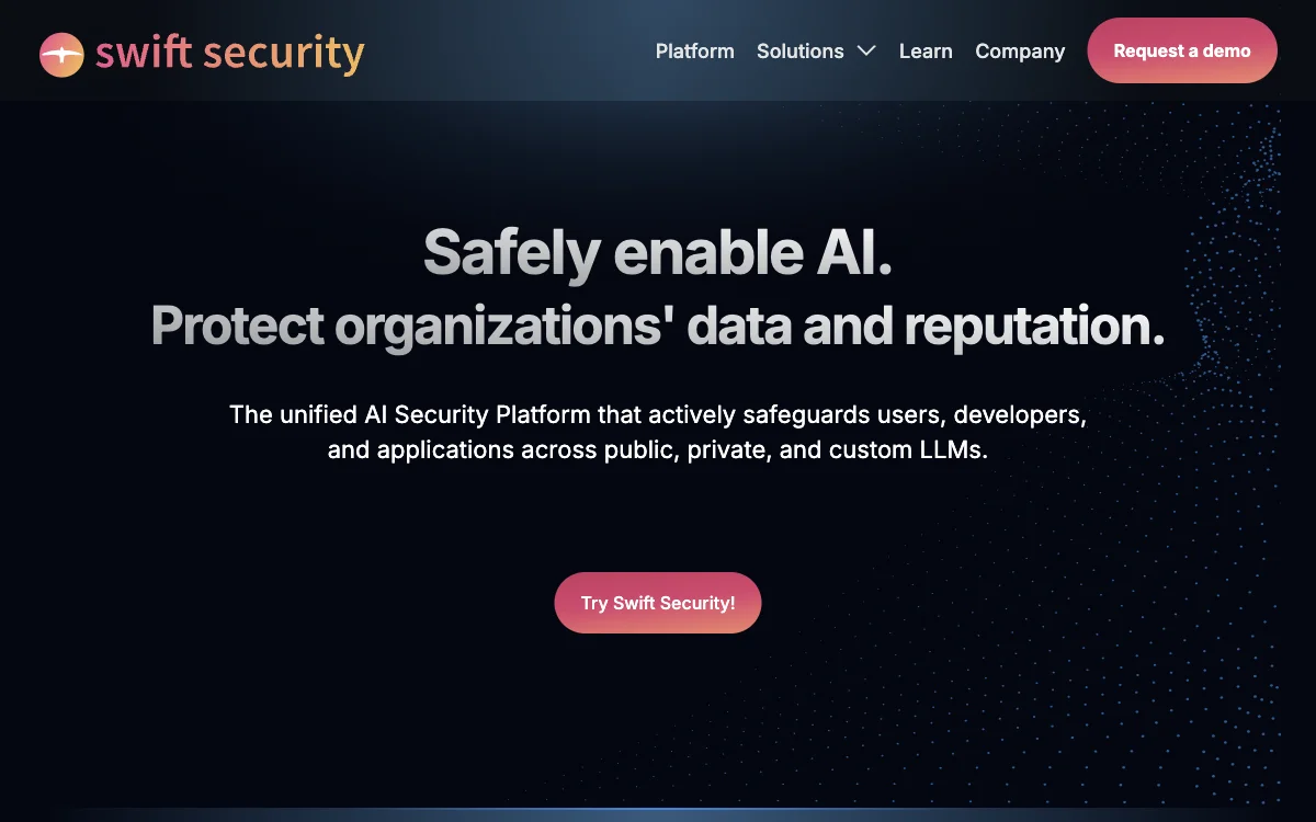Swift Security: الحماية الشاملة للذكاء الاصطناعي