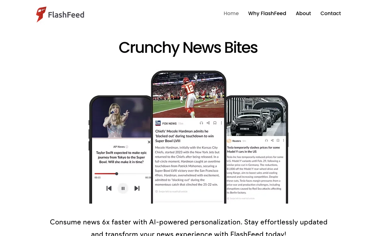 FlashFeed: AI-Powered Personalization for 6x Faster News Consumption