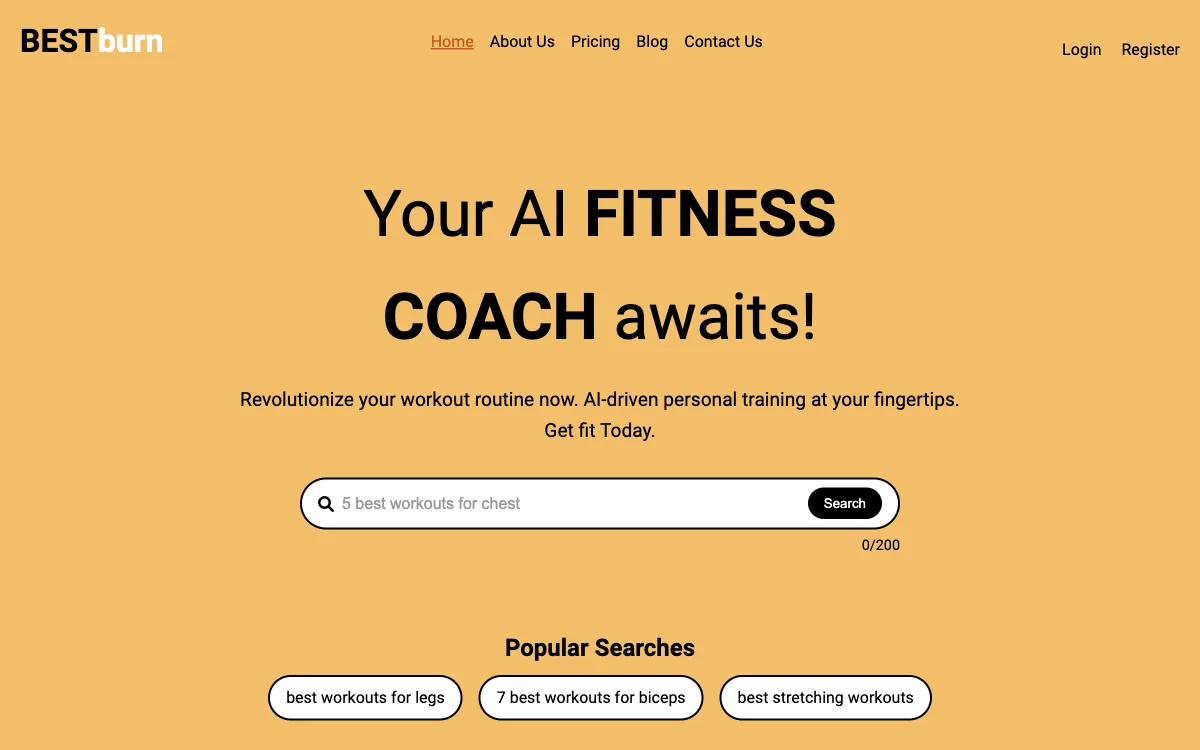 BESTburn - Revolutionize Your Workouts with AI