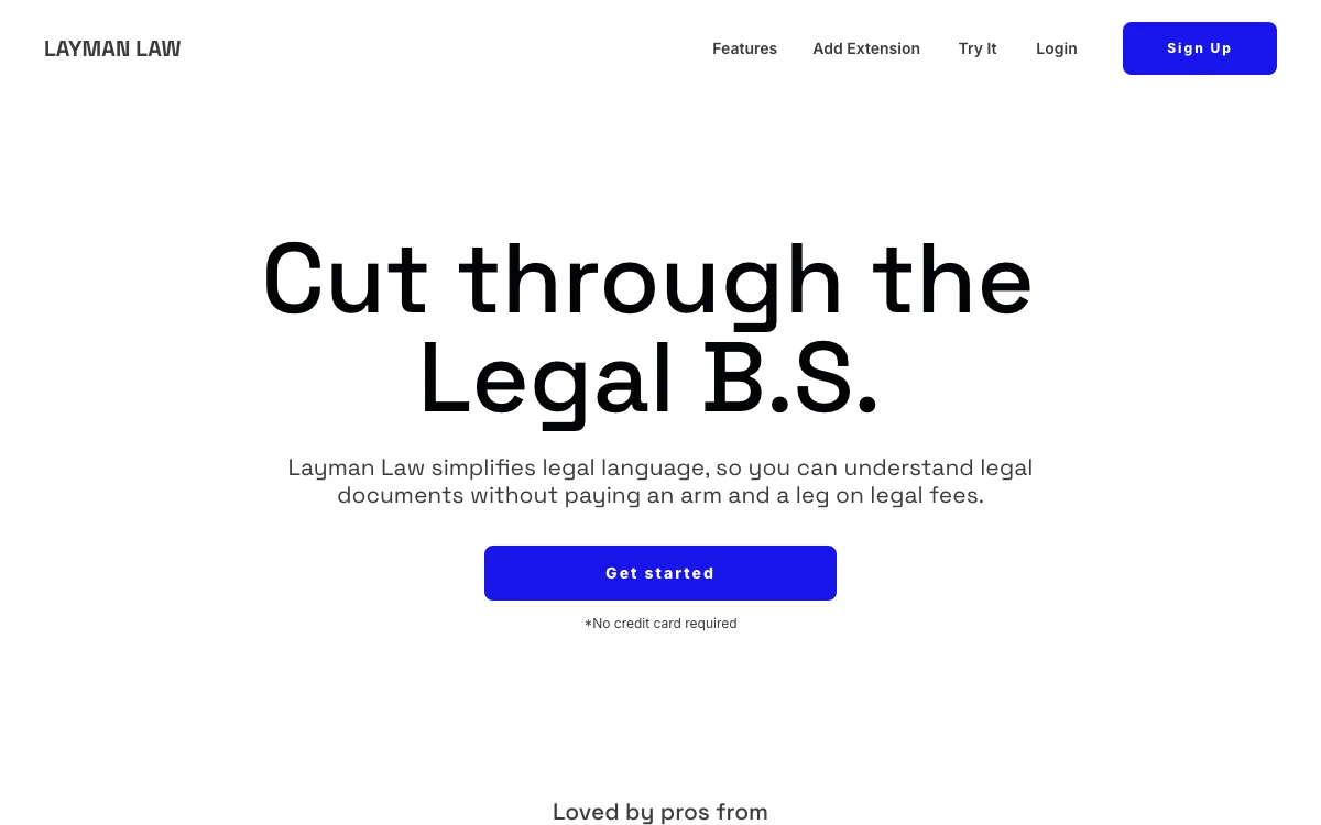 Layman Law: Simplifying Legal Language for Everyone