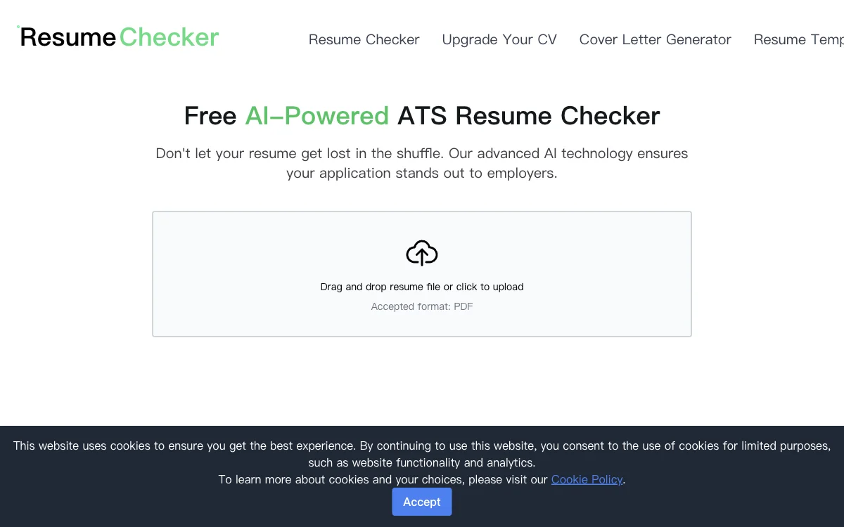 Enhance Your Resume with AI-Powered Checker