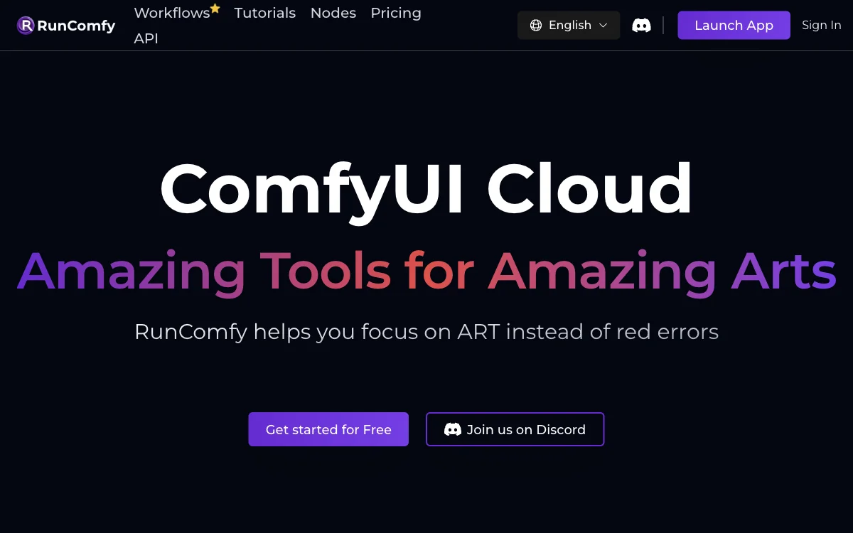 RunComfy: The Premier ComfyUI Platform for Effortless Visual Creation