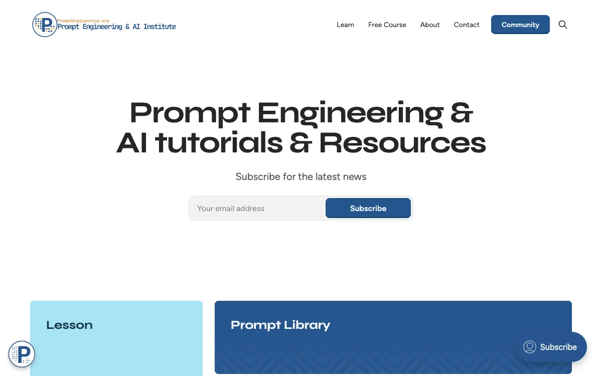 The Prompt Engineering Institute: Your AI Learning Hub