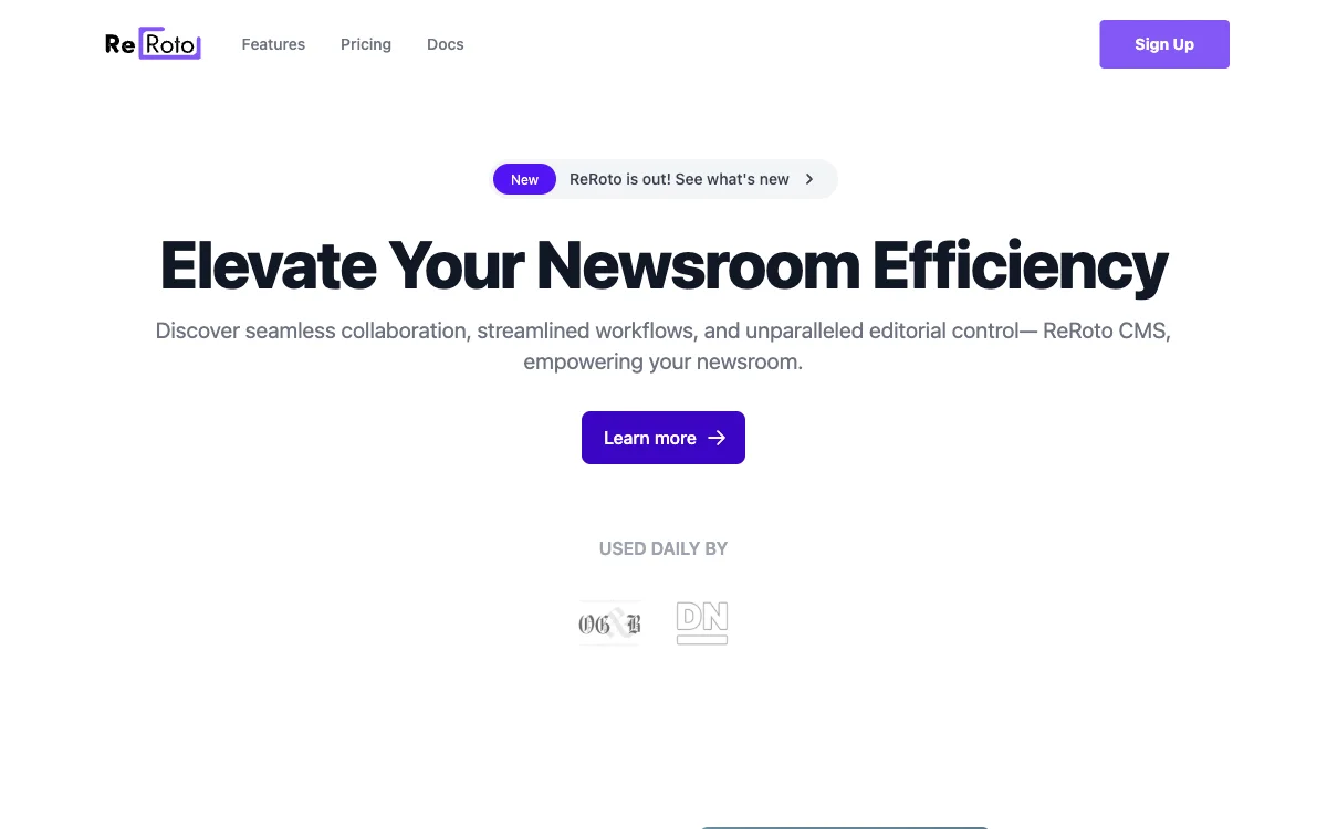 ReRoto CMS: Elevate Your Newsroom Efficiency with AI-Powered Features