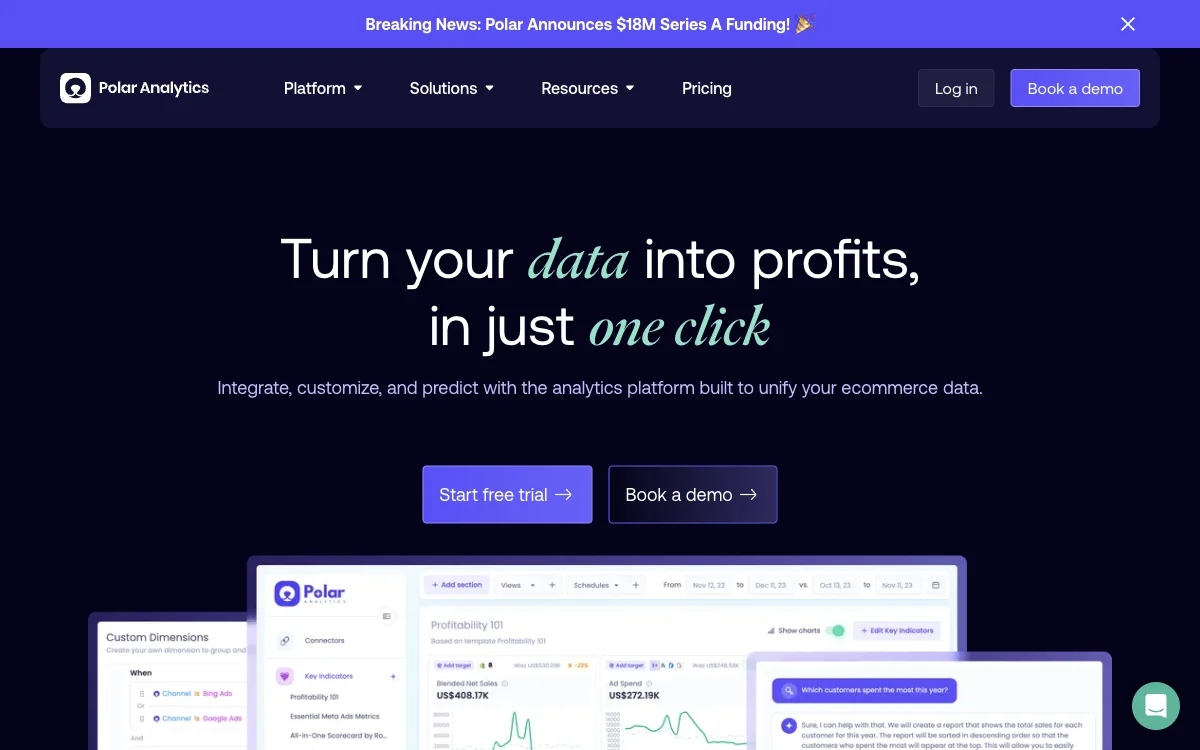 Polar: Your AI-Powered Shopify Analytics for Profitable Growth