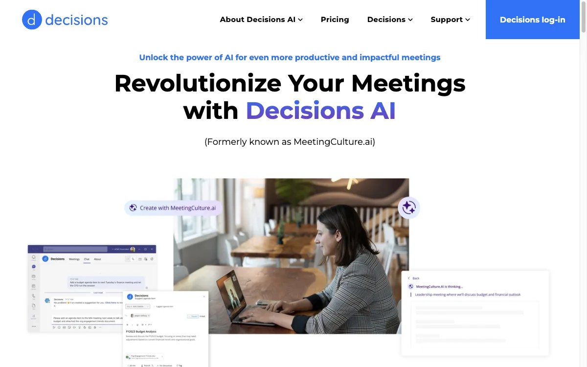 Decisions AI: Revolutionize Your Meetings