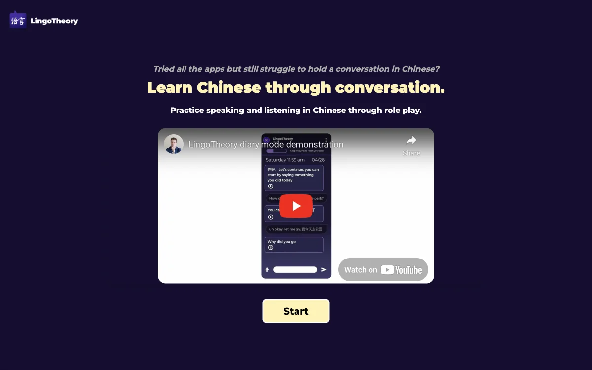 LingoTheory Ai: Master Chinese Conversation Skills