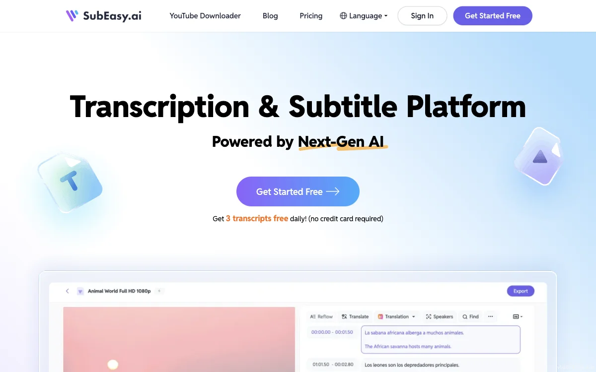 SubEasy: Accurate Transcriptions & Subtitles with AI