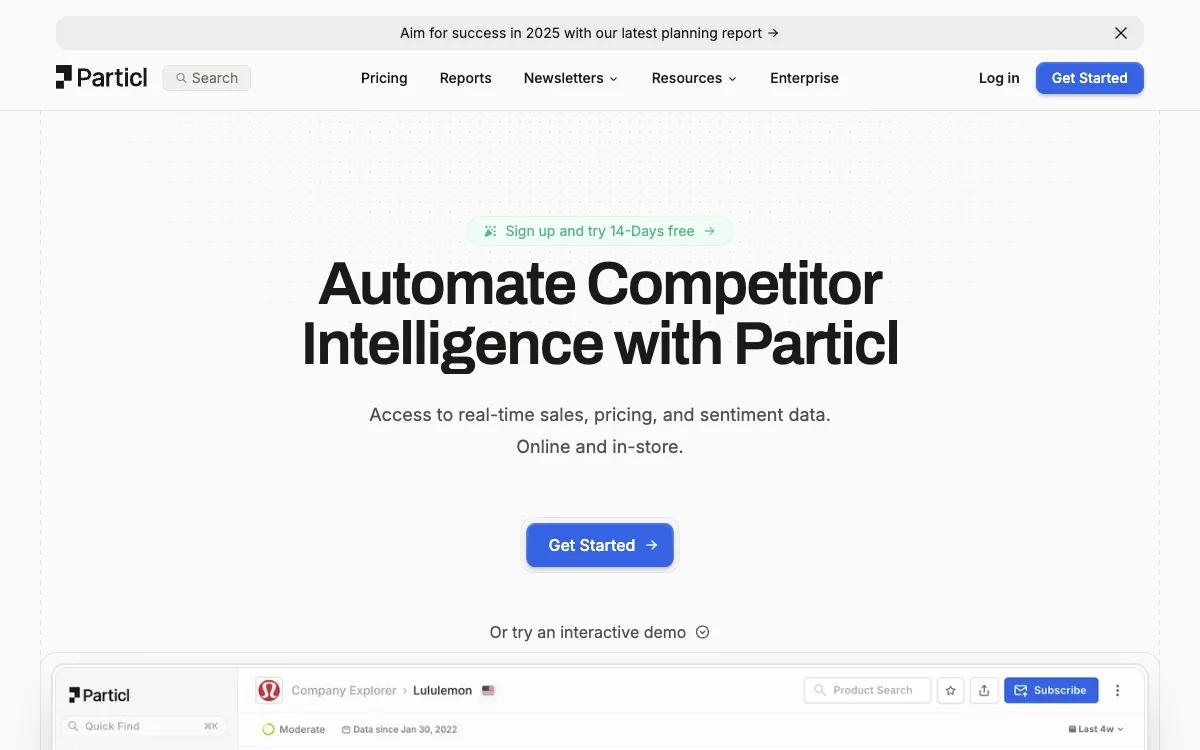 Particl: Automate Competitor Intelligence and Boost E-commerce Success