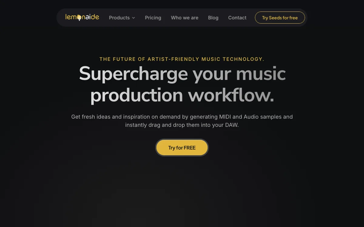 Lemonaide AI: The Premier AI Melody Generator Backed by Industry Producers