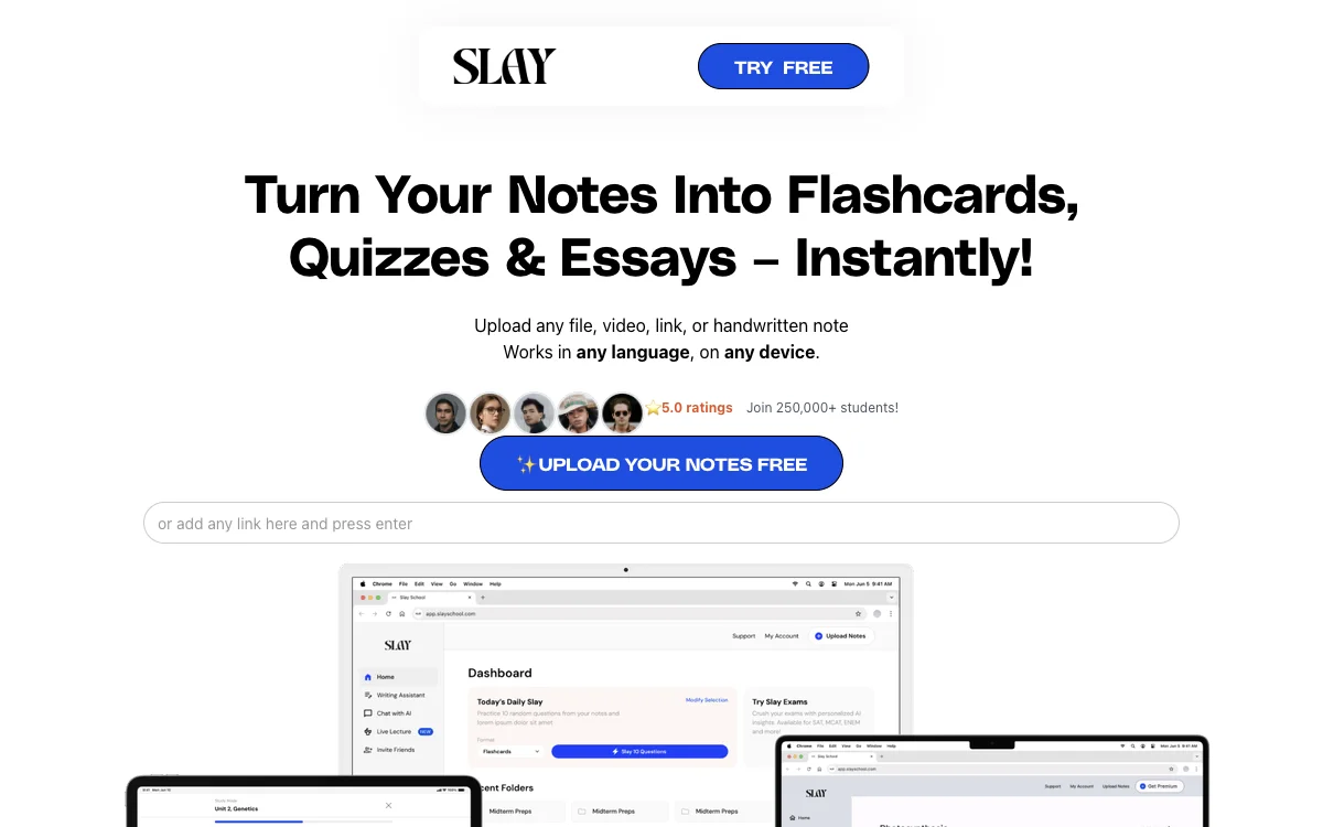 Slay School: AI-Powered Learning for Students