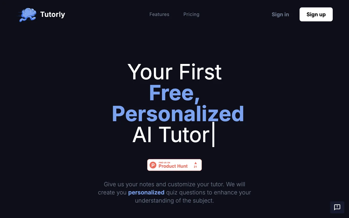 Tutorly: AI-Powered Personalized Quiz Creation for Enhanced Learning