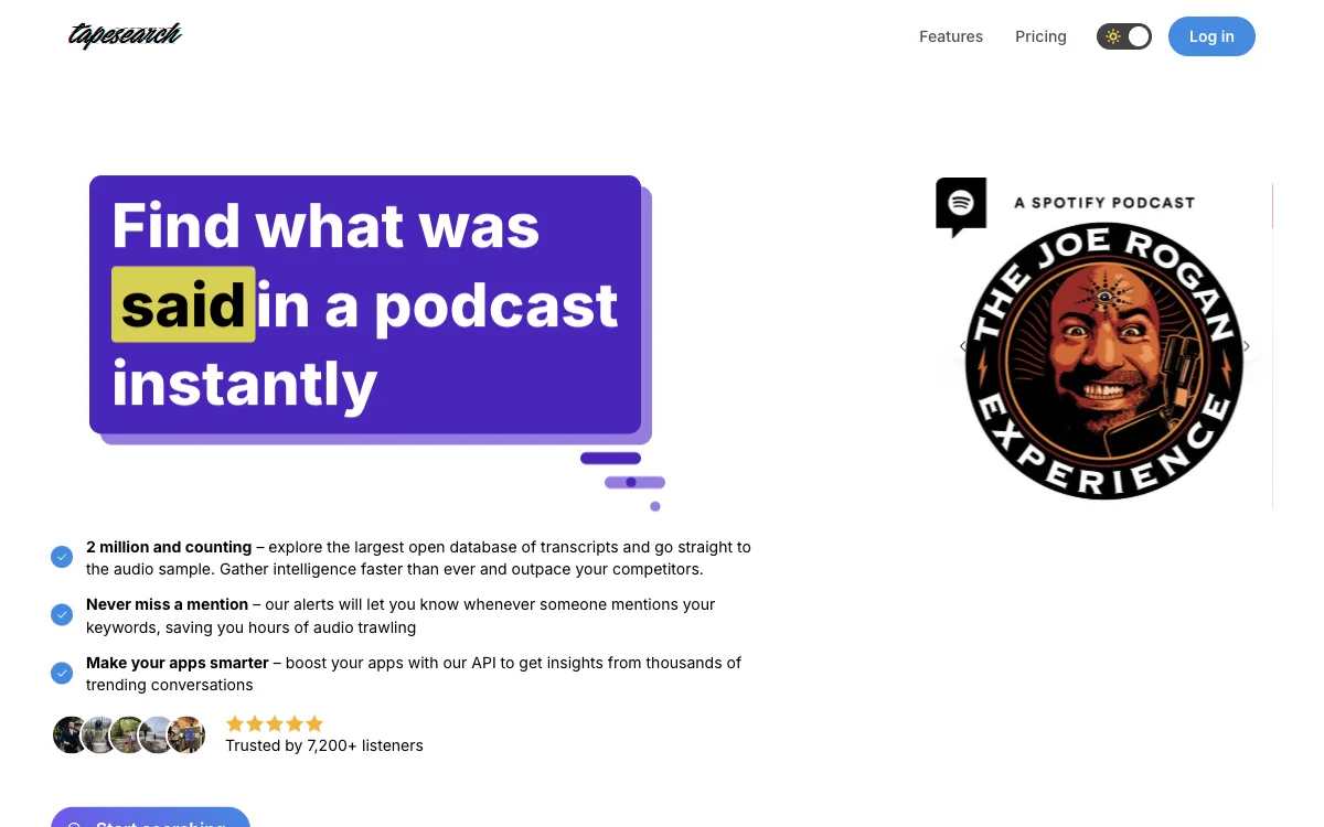 Tapesearch: Your Ultimate AI-Powered Podcast Search Companion