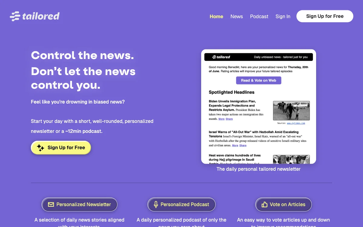 TailoredPod: Your AI-Powered Personalized News Companion