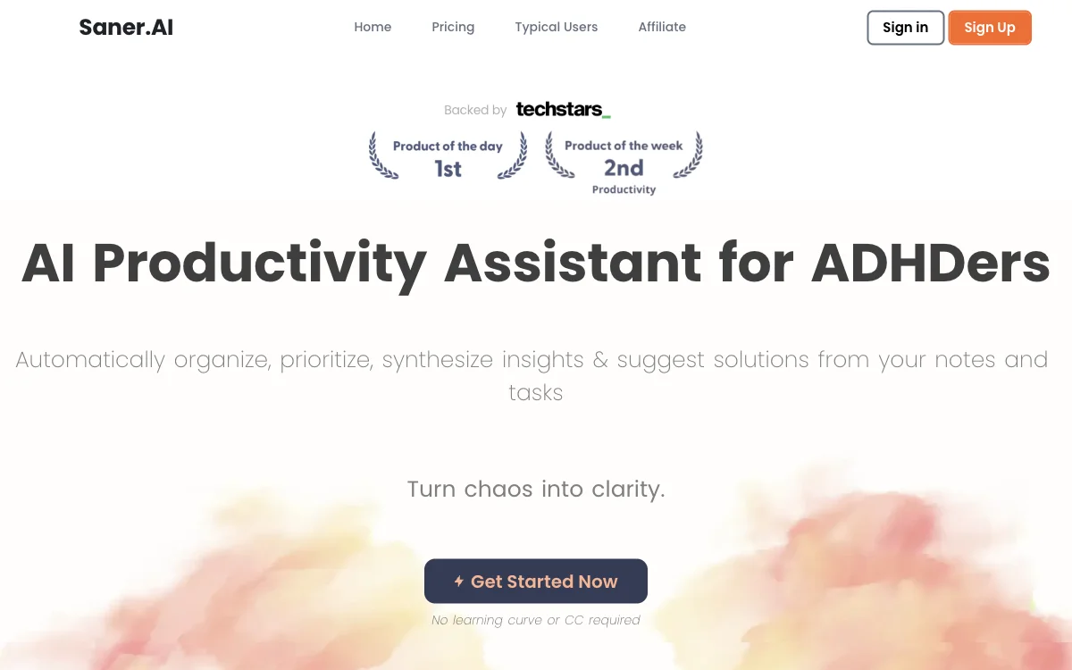 Saner.AI: The Ultimate AI Productivity Assistant for ADHDers