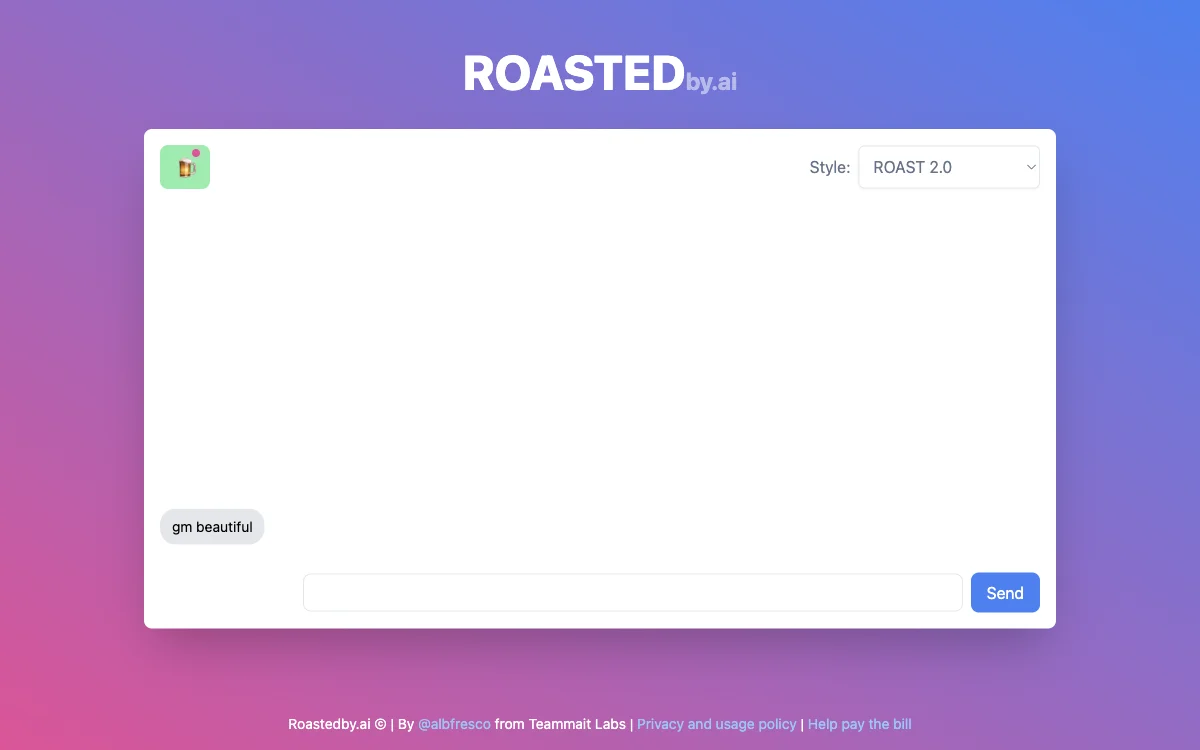 ROASTEDby.ai: Your AI-Powered Roasting Companion