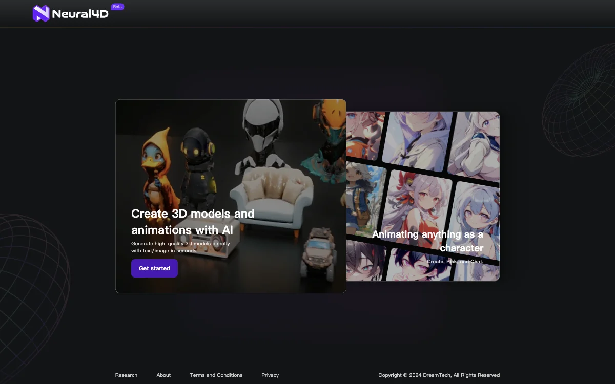 Neural4D: AI-Powered 3D Modeling and Animation for Quick and High-Quality Output