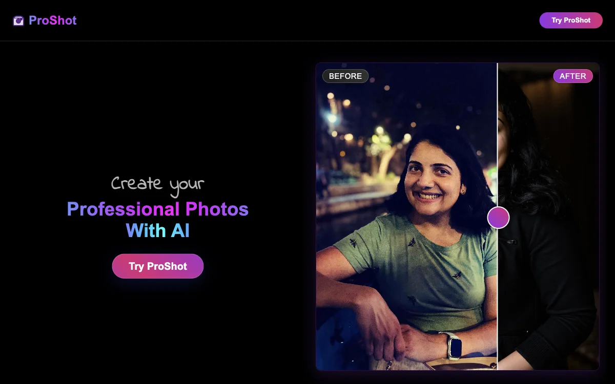 Transform Your Photos with ProShot: AI-Powered Professional Photo Editing