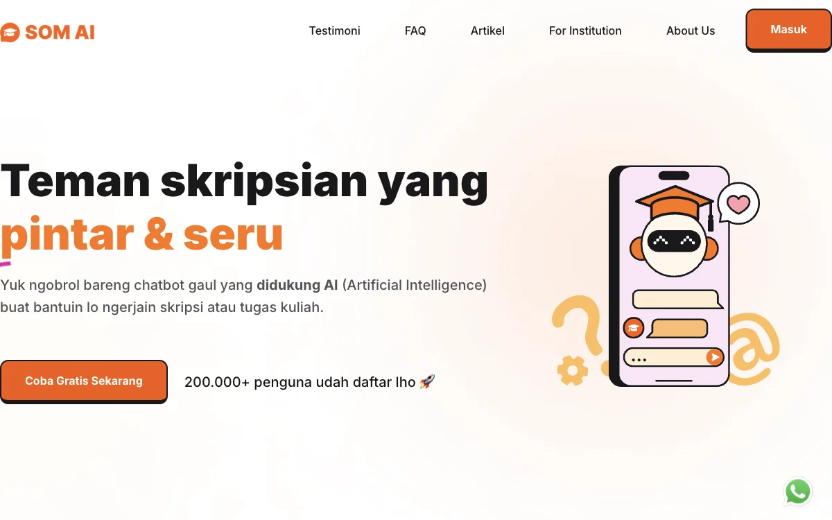 SOM AI - Bantu Skripsi dengan Mudah