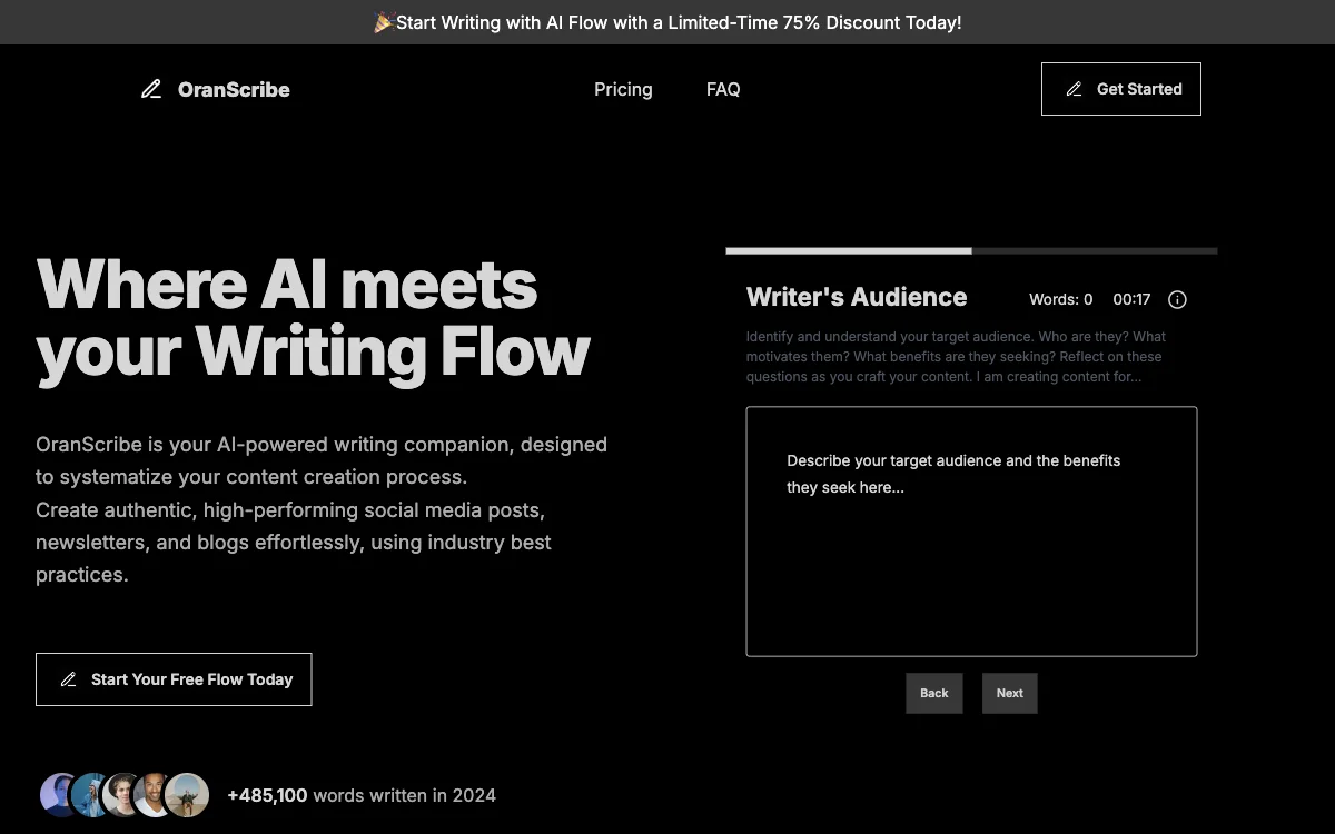 OranScribe: Your AI-Powered Writing Companion for Effortless Content Creation