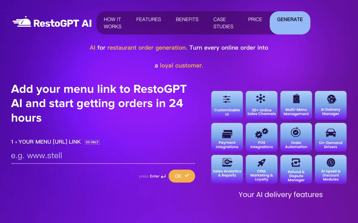 RestoGPT AI: Boosting Restaurant Orders and Customer Retention