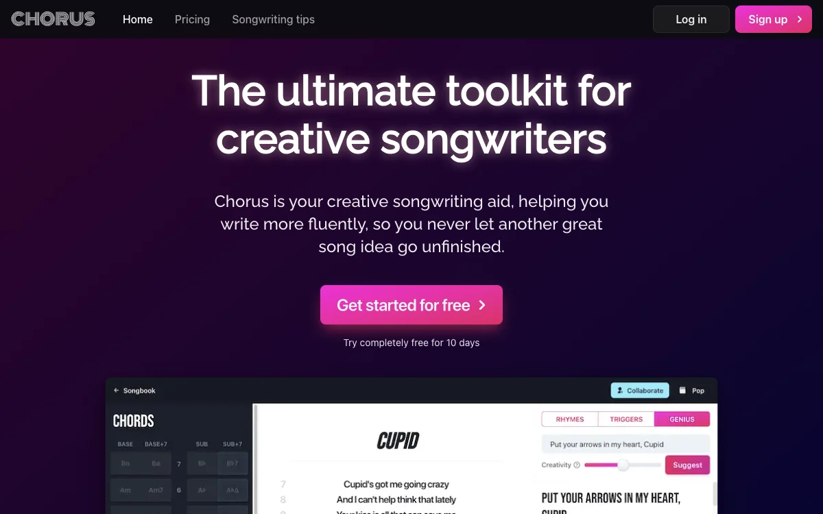 Chorus Songwriting App: Unleash Your Musical Creativity