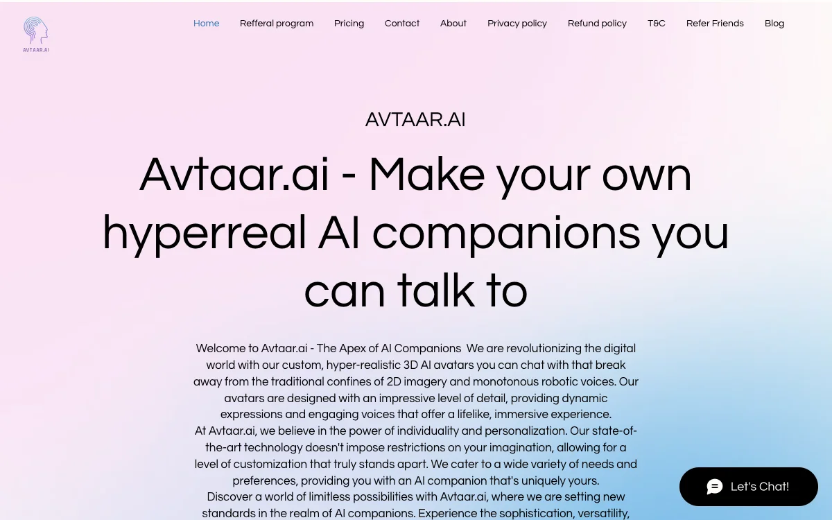 Avtaar.ai - 创建您的超现实AI伴侣