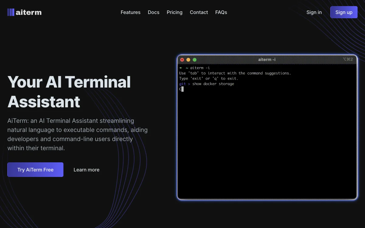 AiTerm: Your AI Terminal Assistant for an Enhanced Terminal Experience