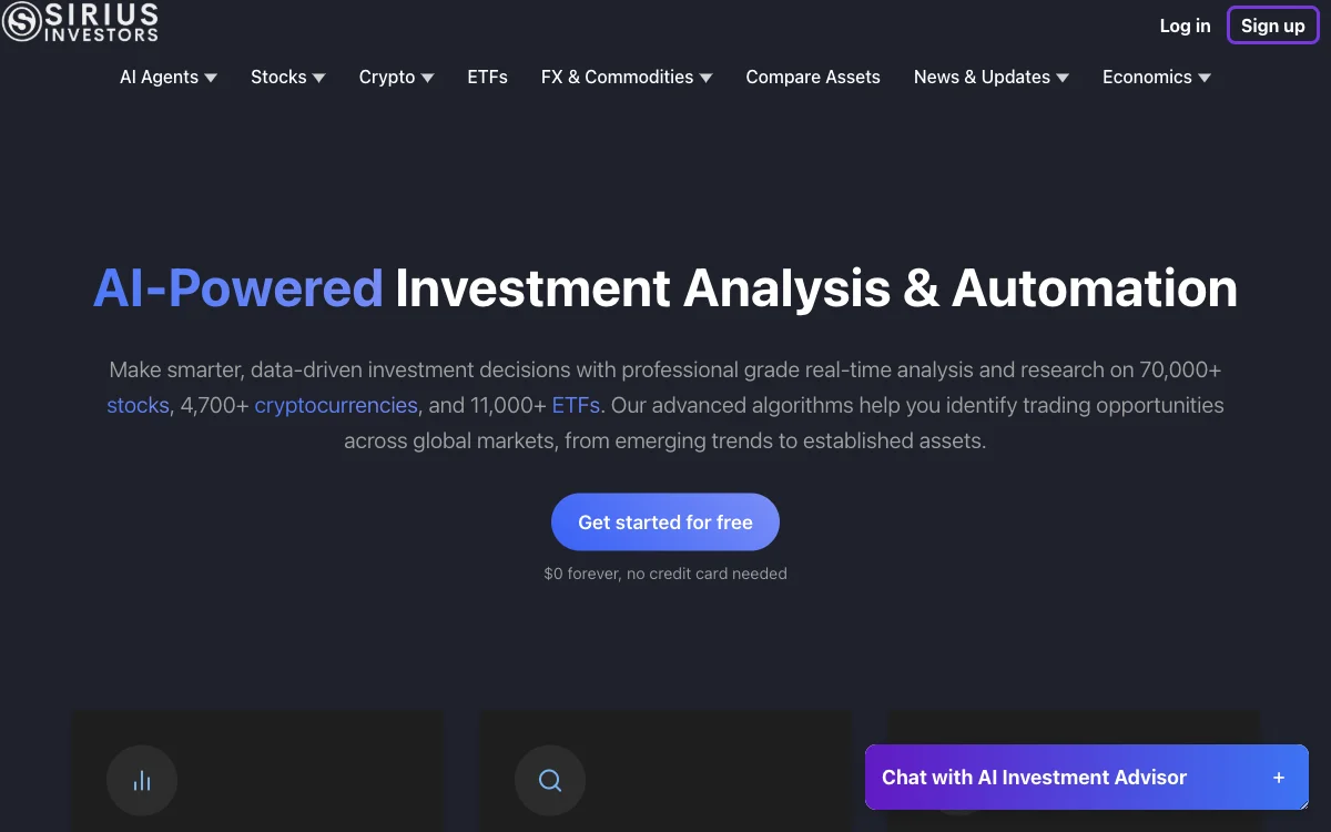 Maximize ROI with Sirius Investors' AI-Powered Investment Tools