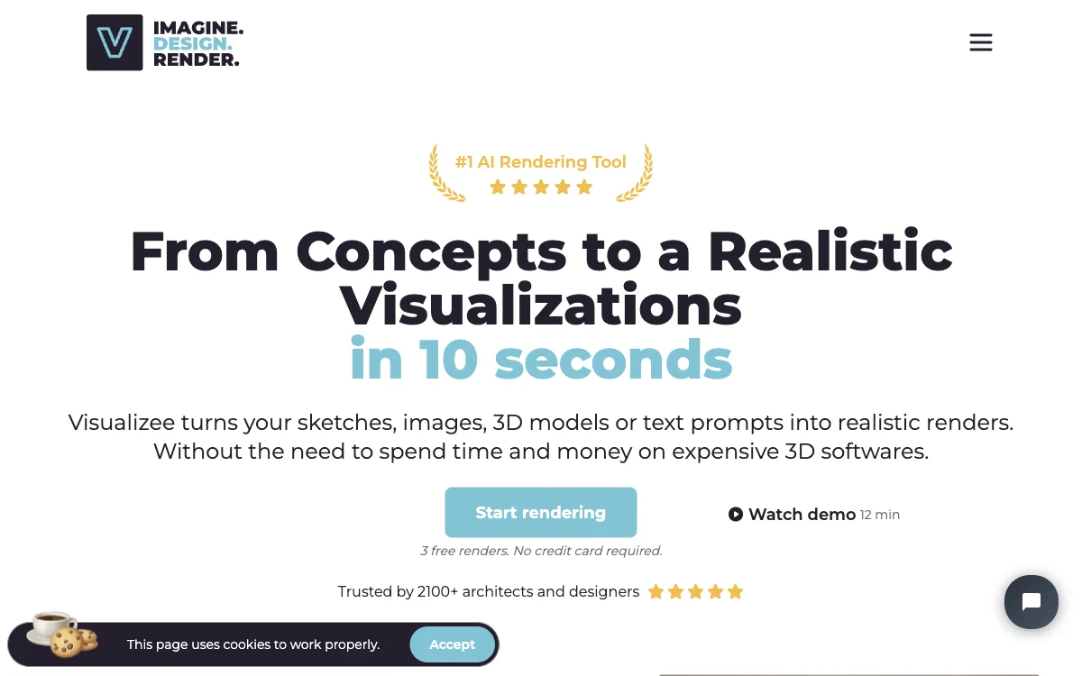 Visualizee.ai: The #1 AI Rendering Tool for Quick and Realistic Visualizations