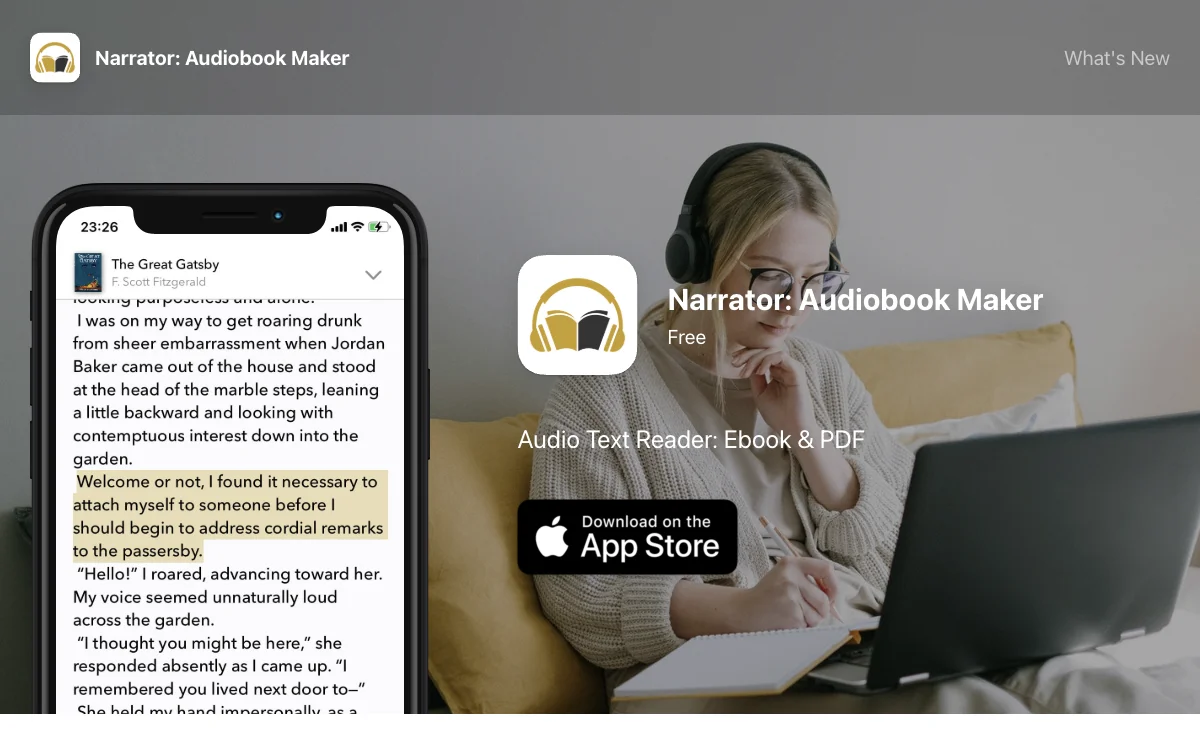 Narrator: Audiobook Maker - Transform Text into Audiobooks