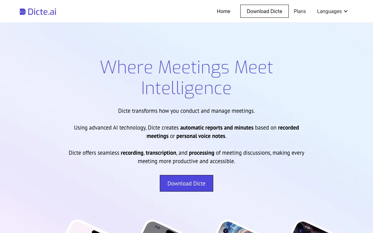 Dicte.ai: Transforming Meetings with AI