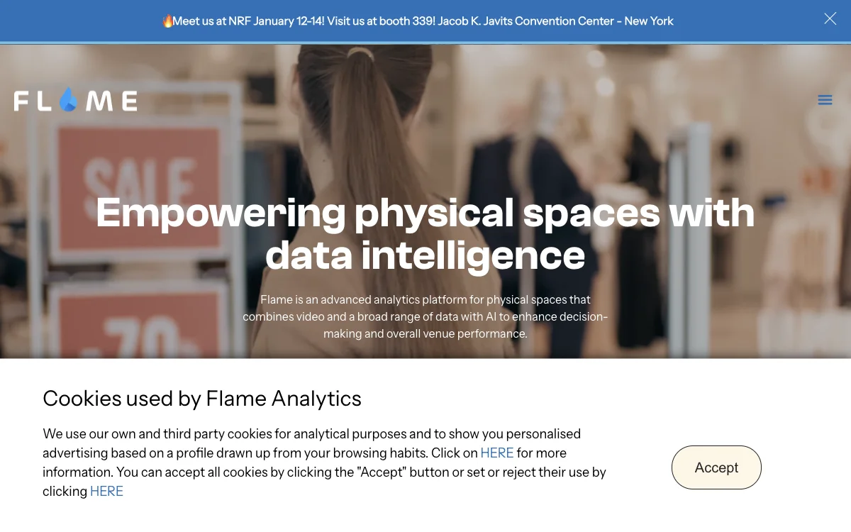 Flame Analytics: Empowering Physical Spaces with AI Insights for Enhanced Performance